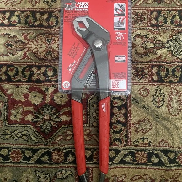 Milwaukee Red Hex Jaw Pliers - Picture 1 of 4